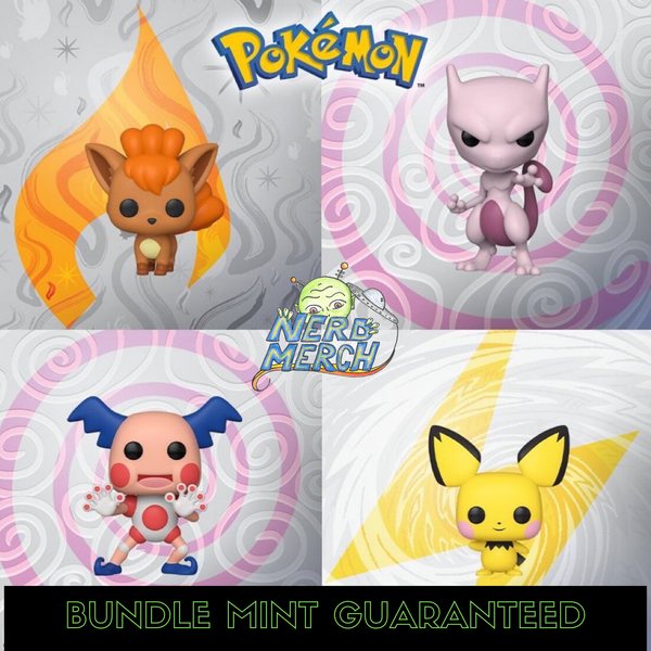 Pop Games: Pokemon Bundle: Vulpix, MewTwo, Mr. Mime, & Pichu